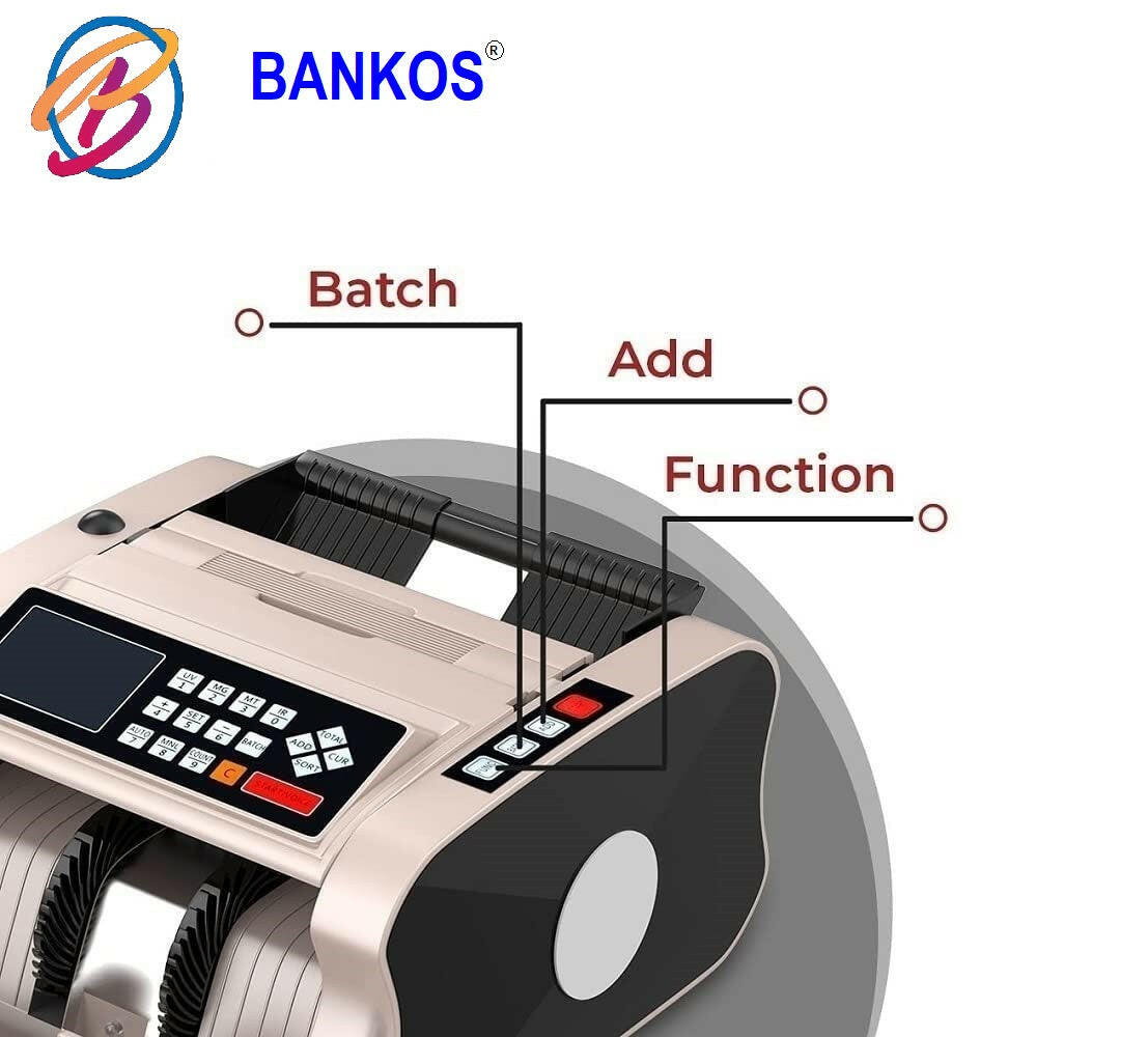 Bankos-4040 Mix Value Note Counting Machine with Fake Note Detection and Sorting.