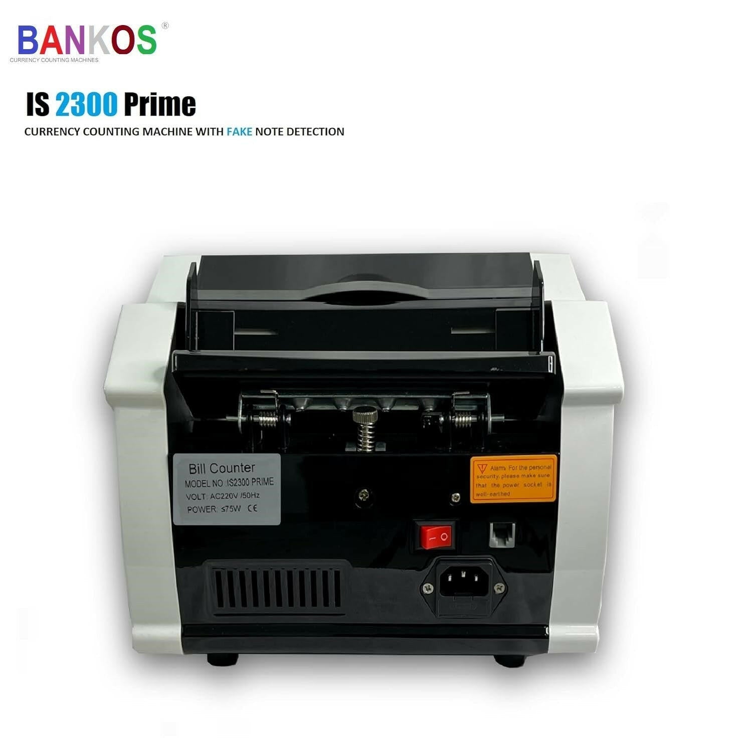 Bankos- IS2300 Prime Note Counting Machine with Fake Note Detection - Perfect Computer Agencies