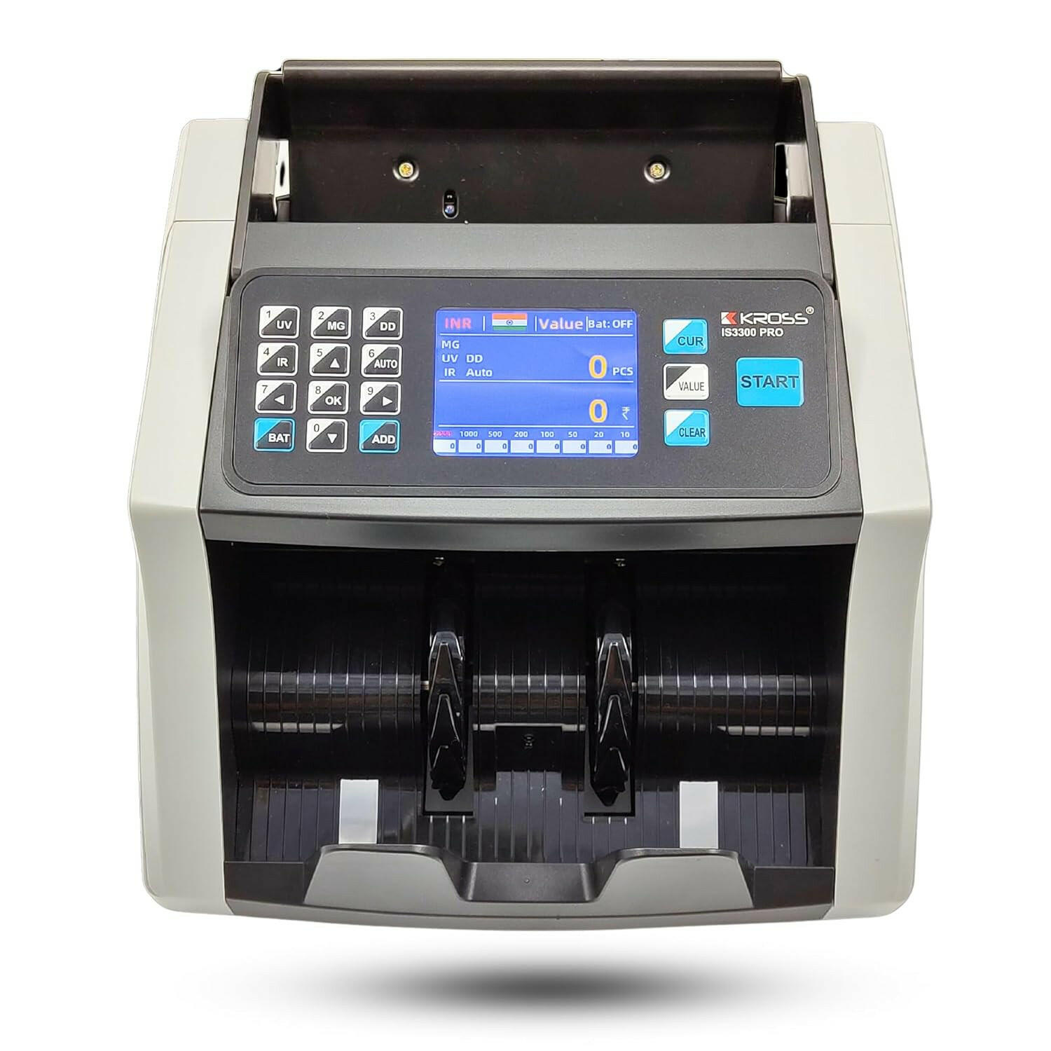 Bankos- IS3300 PRO Mini Note Counting Machine with Fake Note Detection.