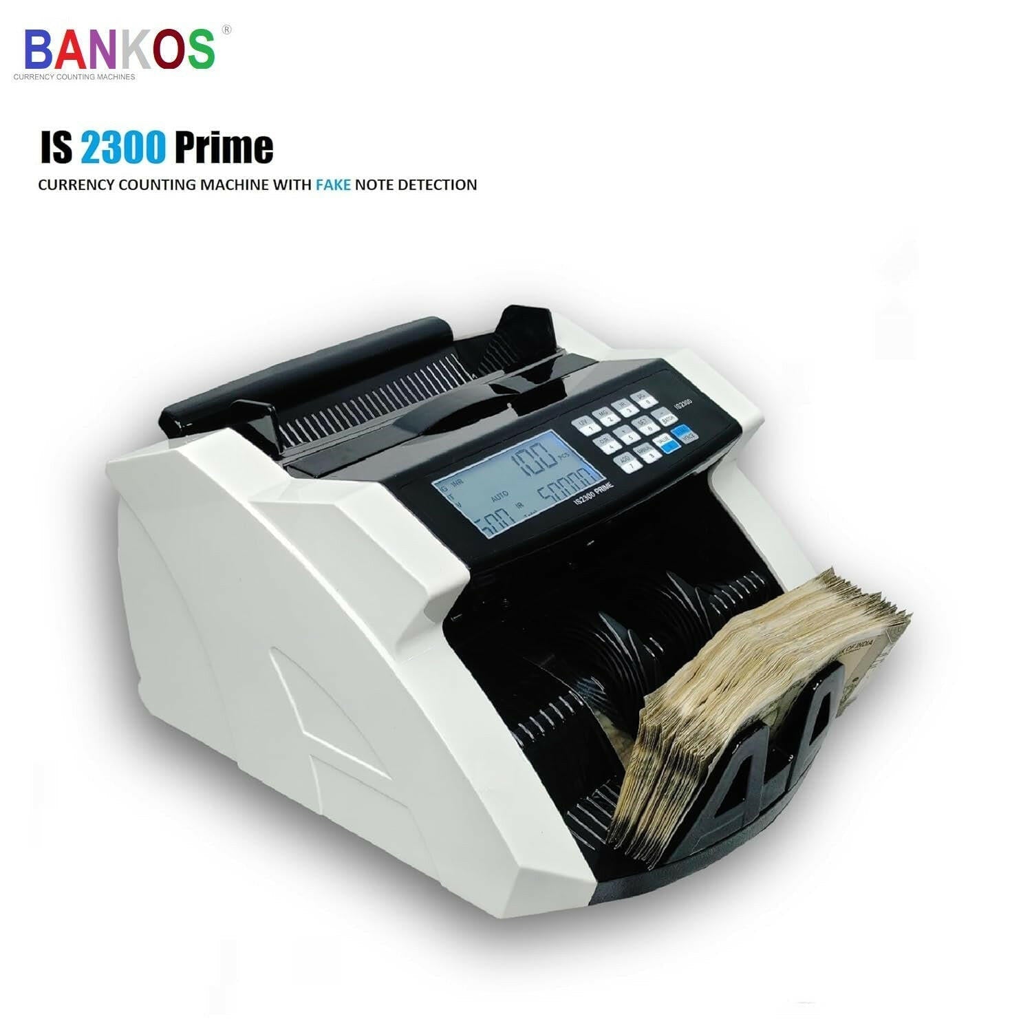 Bankos- IS2300 Prime Note Counting Machine with Fake Note Detection - Perfect Computer Agencies