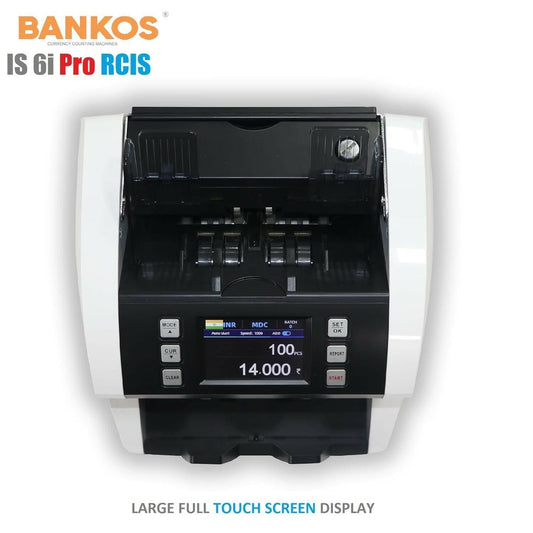 Bankos IS 6i PRO CIS MIX VALUE Note Counting Machine with Counterfeit Notes Detection - Perfect Computer Agencies