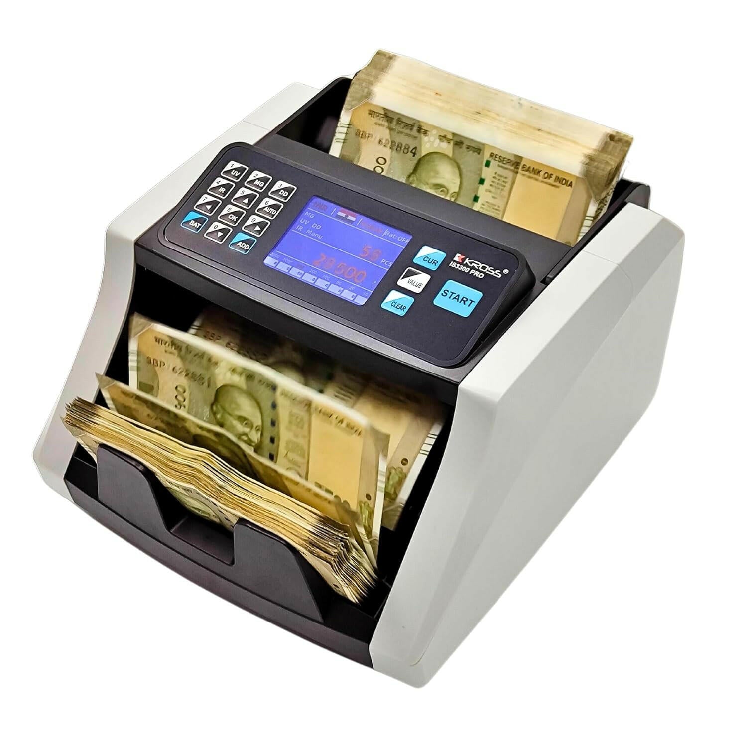 Bankos- IS3300 PRO Mini Note Counting Machine with Fake Note Detection.
