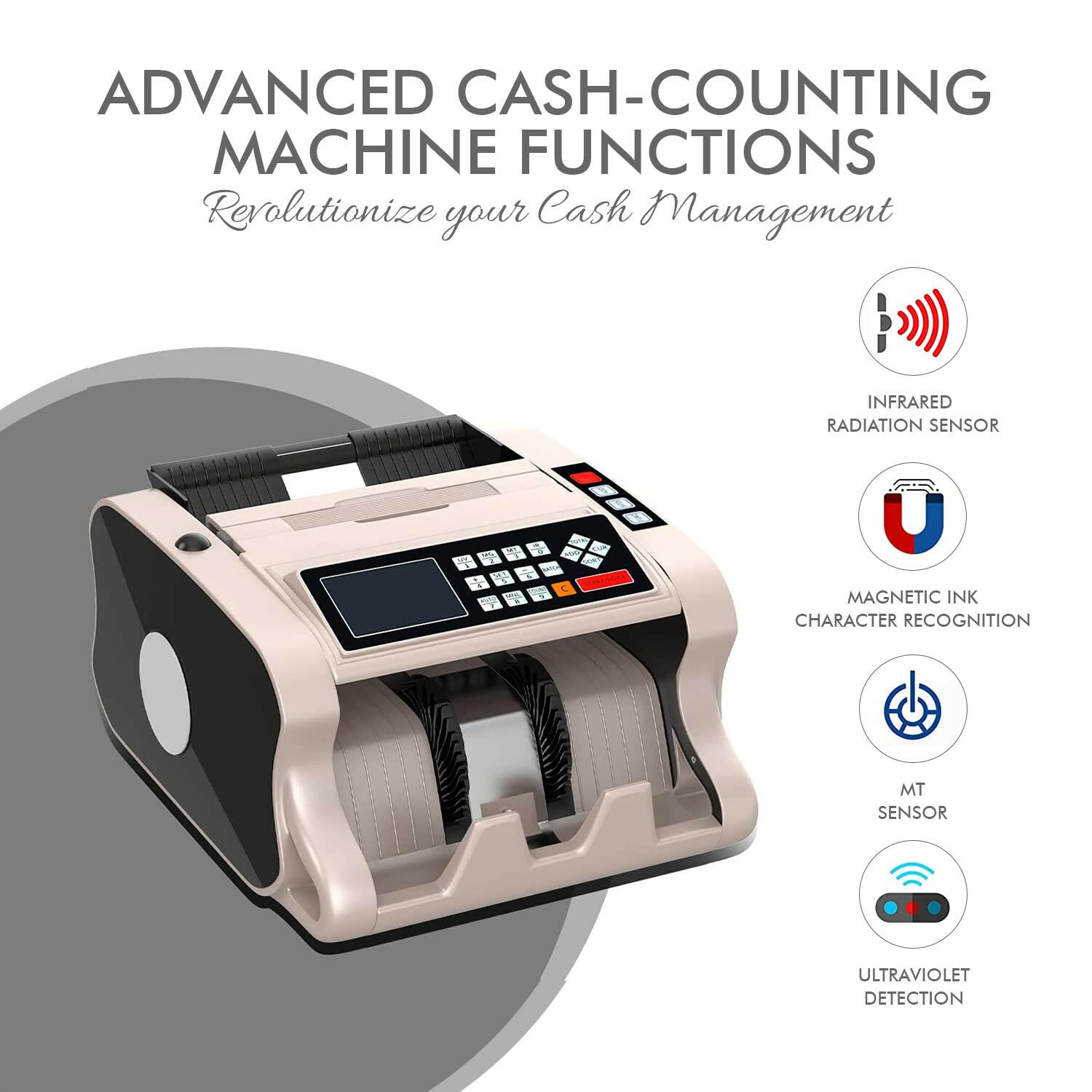 Bankos-4040 Mix Value Note Counting Machine with Fake Note Detection and Sorting.
