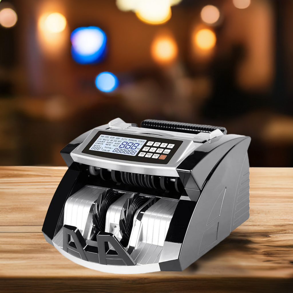 Bankos- 2080 Currency Counting with Counterfeit Notes Detection Counter Machine - Perfect Computer Agencies