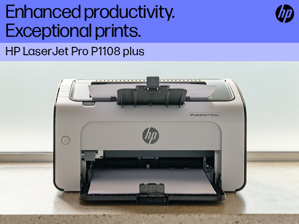 HP Laserjet Pro P1108 Plus Single Function Monochrome Laser Printer - Perfect Computer Agencies